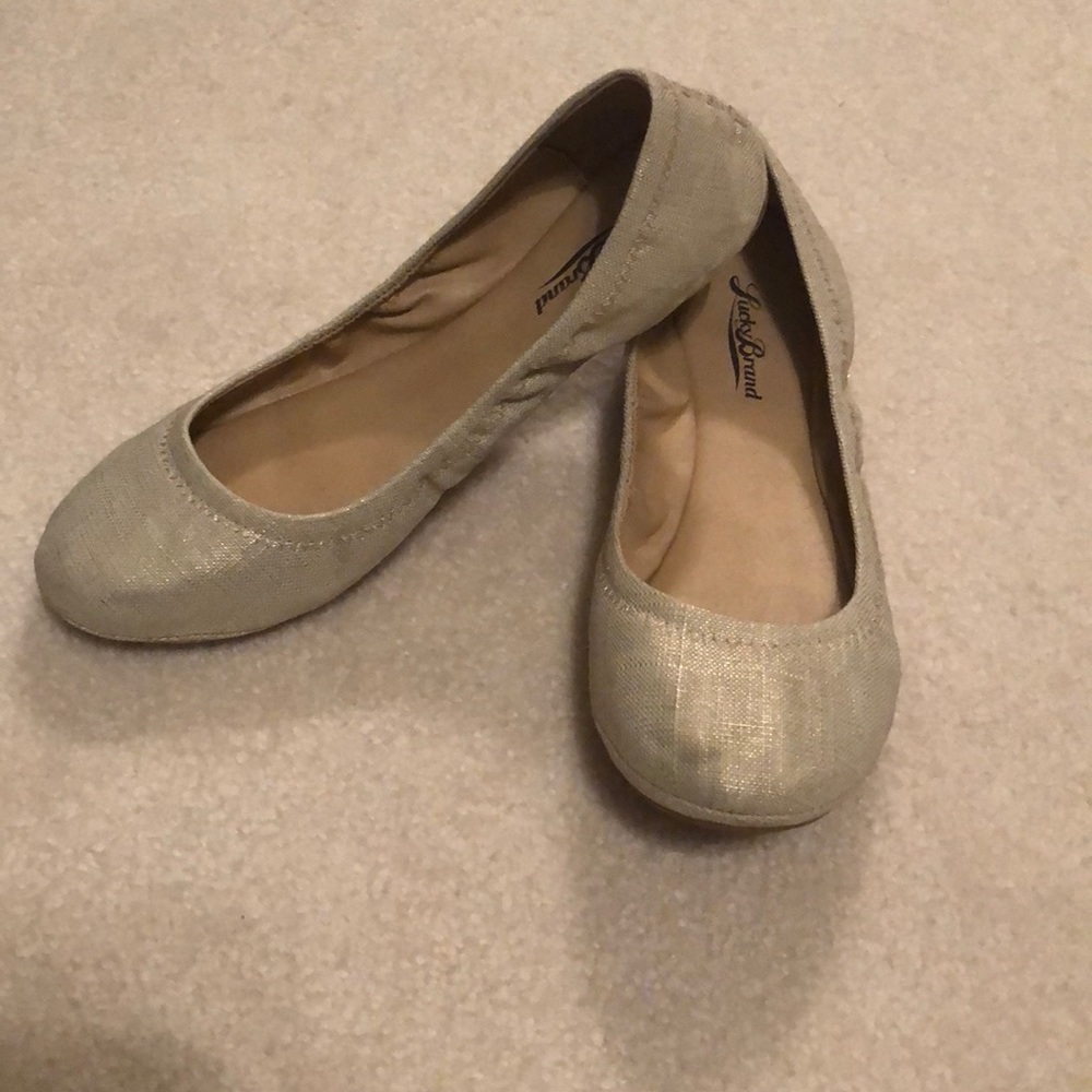Lucky Brand Gold Flats